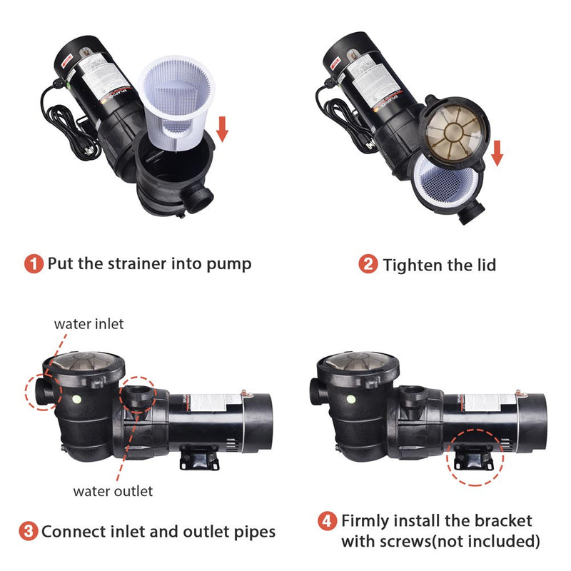 1.5 HP Spa & Pool Pump Above Ground