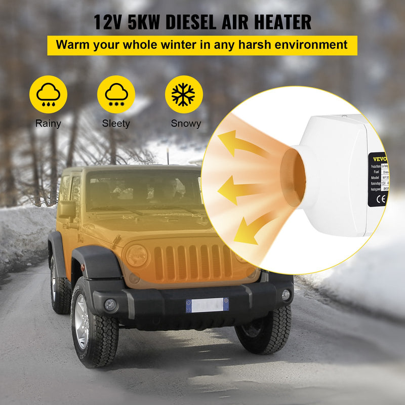 Powerful Portable RV Diesel Parking Air Heater 8KW
