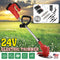24V Cordless String Trimmer Weed Eater Lawn Edger Grass Brush Cutter+2 Batteries