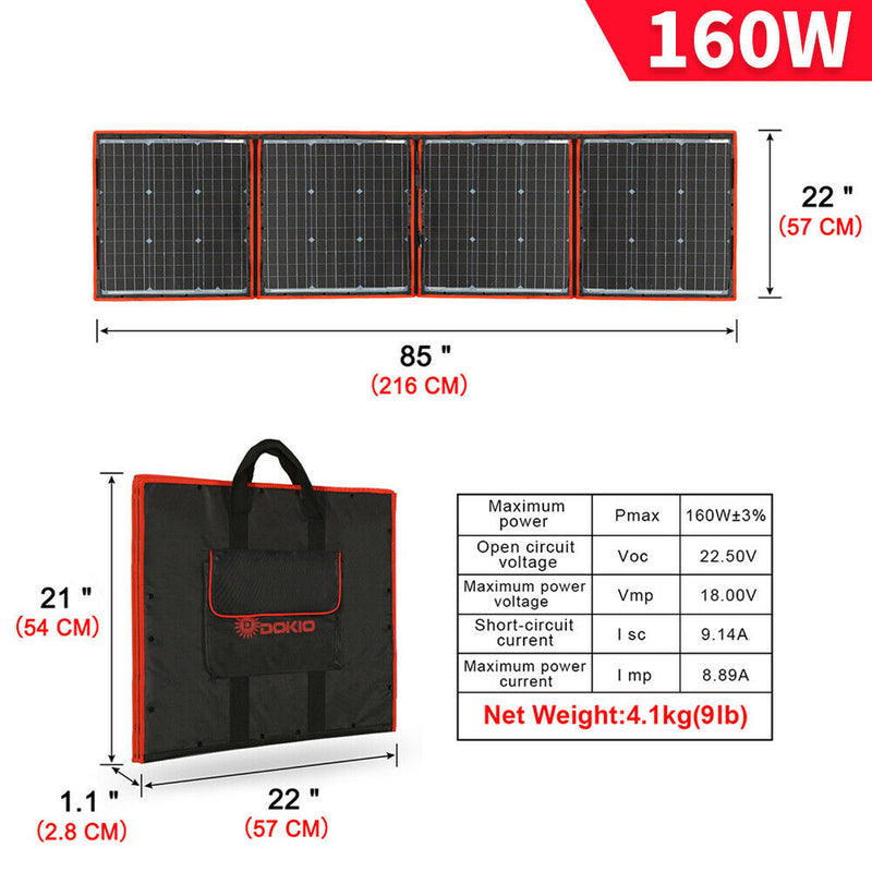 Foldable Portable Solar Panel for Power station/RV/Camping