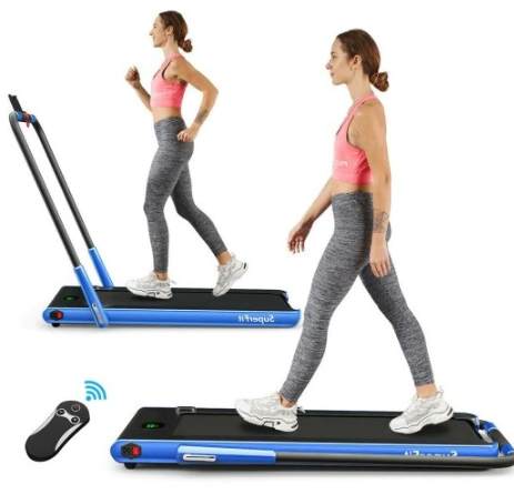 2 in 1 Folding Treadmill With Bluetooth and LED Display