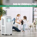 Premiun 8000 BTU Portable Air Conditioner - Features Sleep Mode and Dehumidifier Function for Ultimate Cooling.