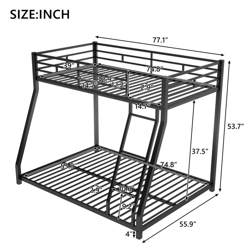 Premium Twin Over Twin Bunk Bed Boys