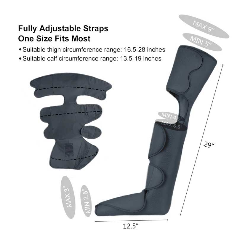 Leg Compression Massager With Heat For Circulation