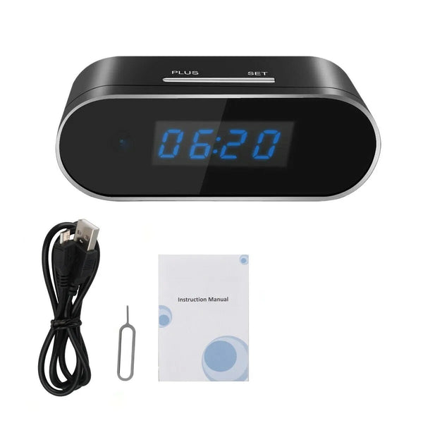 1080p Wireless Alarm Clock Security Camera
