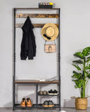 Premium Coat Rack with Shoe Bench