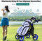 Goplus 4 Wheels Folding Golf Push Cart W/Bag Scoreboard Adjustable Handle