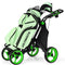 Goplus 4 Wheels Folding Golf Push Cart W/Bag Scoreboard Adjustable Handle