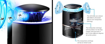 BuzzBGone – LED Mosquito Killer Lamp USB Powered Mosquito Catcher Zapper