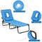Luxury Outdoor Folding Chaise Beach Pool Patio Lounge Chair Bed